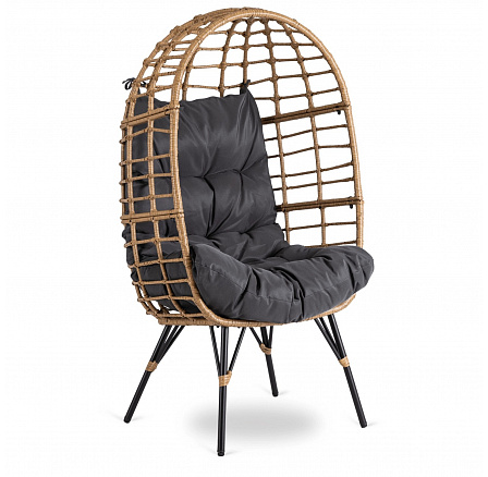 Záhradné Relaxačné Kreslo MADISON Sivé