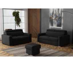 Sedacia súprava Petrit 3+2+taburet Kronos čierna