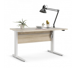 Písací stôl OFFICE 80400/382, Dub sonoma/Biela