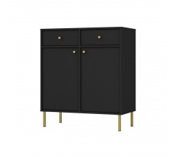 Komoda Tomila 826/2, čierny grafit