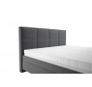 Posteľ Elezar 180x200, sivá/čierne nohy