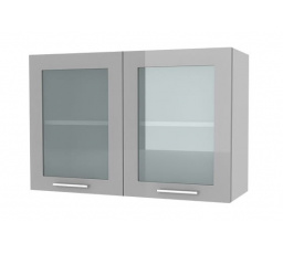 Kuchynská horná skrinka Femme G80 2W, sivý lesk