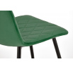 Jedálenská stolička K525 VELVET, Tmavozelená/Čierna