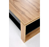 Konferenčný stolík so zdvíhacou doskou BETTY, Dub artisan/Čierna