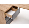 Písací stôl BEGA, Dub Artisan/Grafitový UNI
