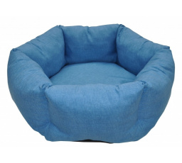 Šesťhranná posteľ AXIN - tyrkysový melír