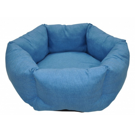 Šesťhranná posteľ AXIN - tyrkysový melír