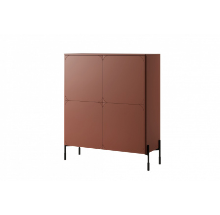 Komoda SONATIA 120 4D2SZ, Burgund Komoda SONATIA 120 4D2SZ, Burgund