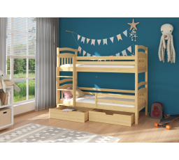 Dvojlôžková poschodová posteľ ADA 180x80 Borovica