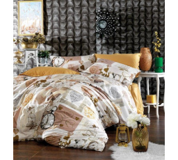 Saténová obliečka na vankúš Clock natur 50x70