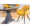Jedálenská stolička CHERRY Velvet black/curry Velvet Bluvel 68