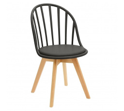 Stolička Sirena čierna
