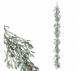 Girlanda - 190 cm, jmelí s bobulemi, barva zelená