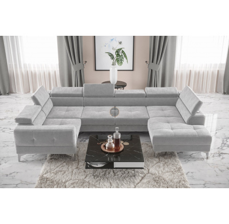 Rohová sedacia súprava TOSCANIA MAX I 170x350x185 cm - sivá, ľavá Rohová sedacia súprava TOSCANIA MAX I 170x350x185 cm - sivá, ľavá