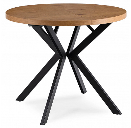 Stôl LUGO Rozkladací 90-190 cm Dub Zlatý/Čierny