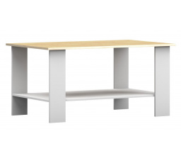 Konferenčný stôl AGAWA 17, Biela/Dub Hikora