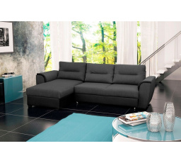 Rohová sedacia súprava Tommy L čierna