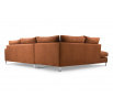 Rohová sedacia súprava Corny L hnedá