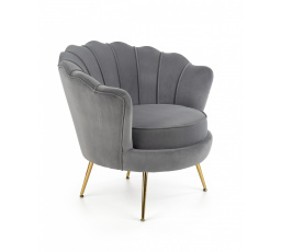 Kreslo AMORINITO, sivá/zlatá