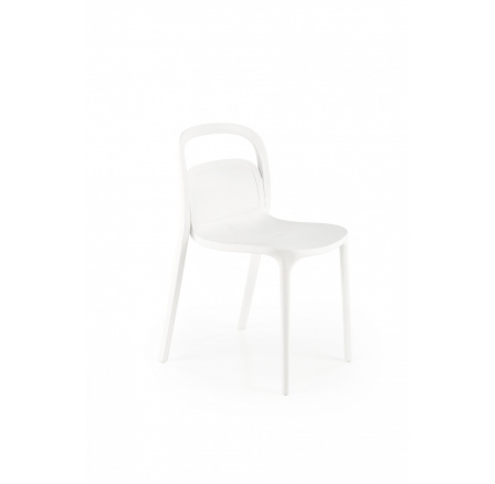 Jedálenská stolička stohovateľná K490, biela