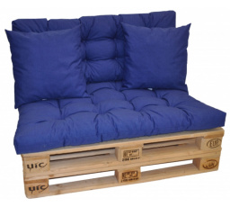 Podušky na paletový nábytok - látka tmavomodrý melír