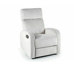 Polohovacie kreslo OLIMP VELVET, Svetlosivý Bluvel 03