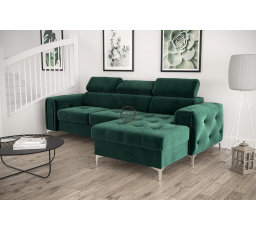 Rohová sedacia súprava ORION MINI s funkciou spania 255x165 cm - zelená, pravá