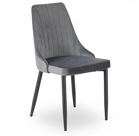 Stolička BARI Sivá Zamatová