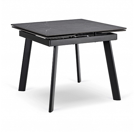 Stôl LARES Keramický Rozkladací 90-150 cm Čierny Mramor/Čierny Stôl LARES Keramický Rozkladací 90-150 cm Čierny Mramor/Čierny