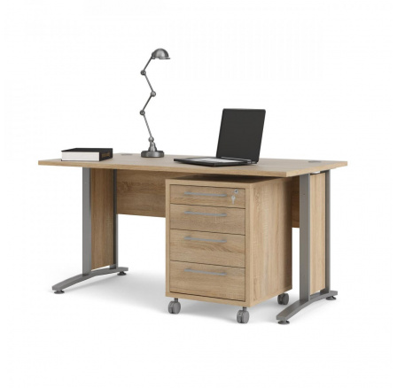 Písací stôl OFFICE 80400/35, Dub sonoma/Silver grey Písací stôl OFFICE 80400/35, Dub sonoma/Silver grey