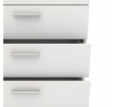 Komoda PEDRO 501, Dub/Biely lesk