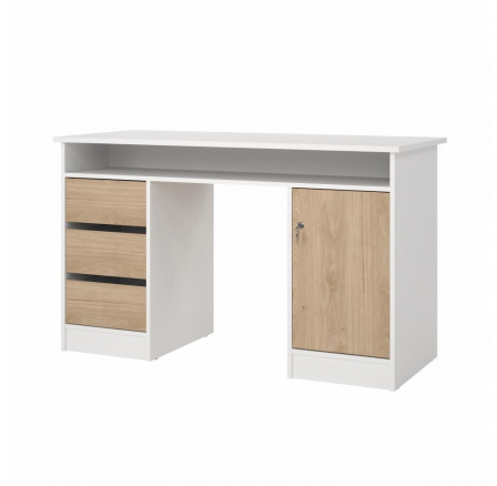 Písací stôl Felix 491 biela/jackson hickory Písací stôl Felix 491 biela/jackson hickory