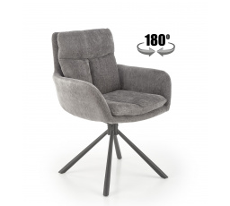 Jedálenská otočná stolička K495, Sivá/Čierna