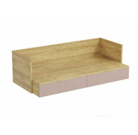 MOBIUS DESK 2S korpus: prírodný hikor, čelo: staroružová farba