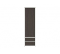Regál KASPIAN REG1D2S biely/wenge