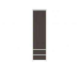 Regál KASPIAN REG1D2S biely/wenge