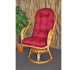 Ratanové kreslo Havai honey burgundy