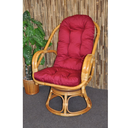 Ratanové kreslo Havai honey burgundy