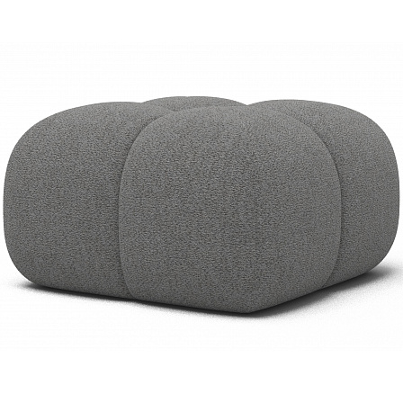 Čalúnený puf Covio, sivý buklé Royal 04 85x52 Čalúnený puf Covio, sivý buklé Royal 04 85x52