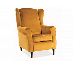 Kreslo BARON Velvet, kari Bluvel 68/wenge