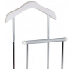 Nemý sluha, výška 108 cm, MDF - biely matný lak, kov - chróm, nosnosť 5 kg