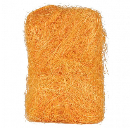 Sisálové vlákno - balení 500 g, barva žluto-oranžová