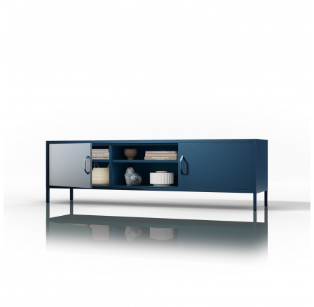 Dlhá TV skrinka XL modrá ROSARIA 1700 x 400 x 500