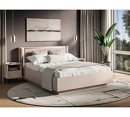 Posteľ SOPHIE 32 s úložným priestorom a LED osvetlením, kašmír, 160x200 cm