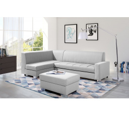 Rohová sedacia súprava MIX s taburetom, Malmo 83, Ľavá