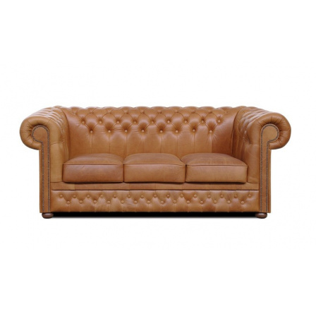 Pohovka Chesterfield Lord 3 koža koňak Pohovka Chesterfield Lord 3 koža koňak