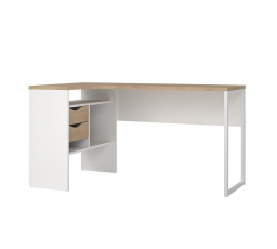 Písací stôl Felix 118, biela/jackson hickory