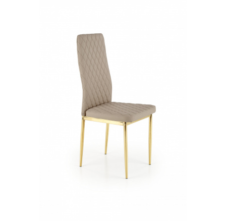Jedálenská stolička K501, Cappuccino/Zlatá