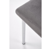 Stolička K578, sivá / strieborná