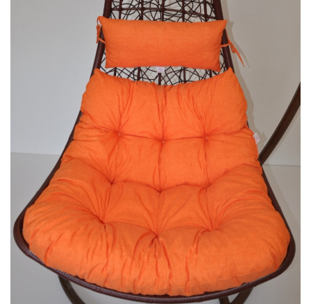 Poduška na závesnú hojdačku Margarita - látka oranžový melír